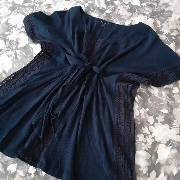 French Connection beach cover-up - navy size S - Picture 8 of 8